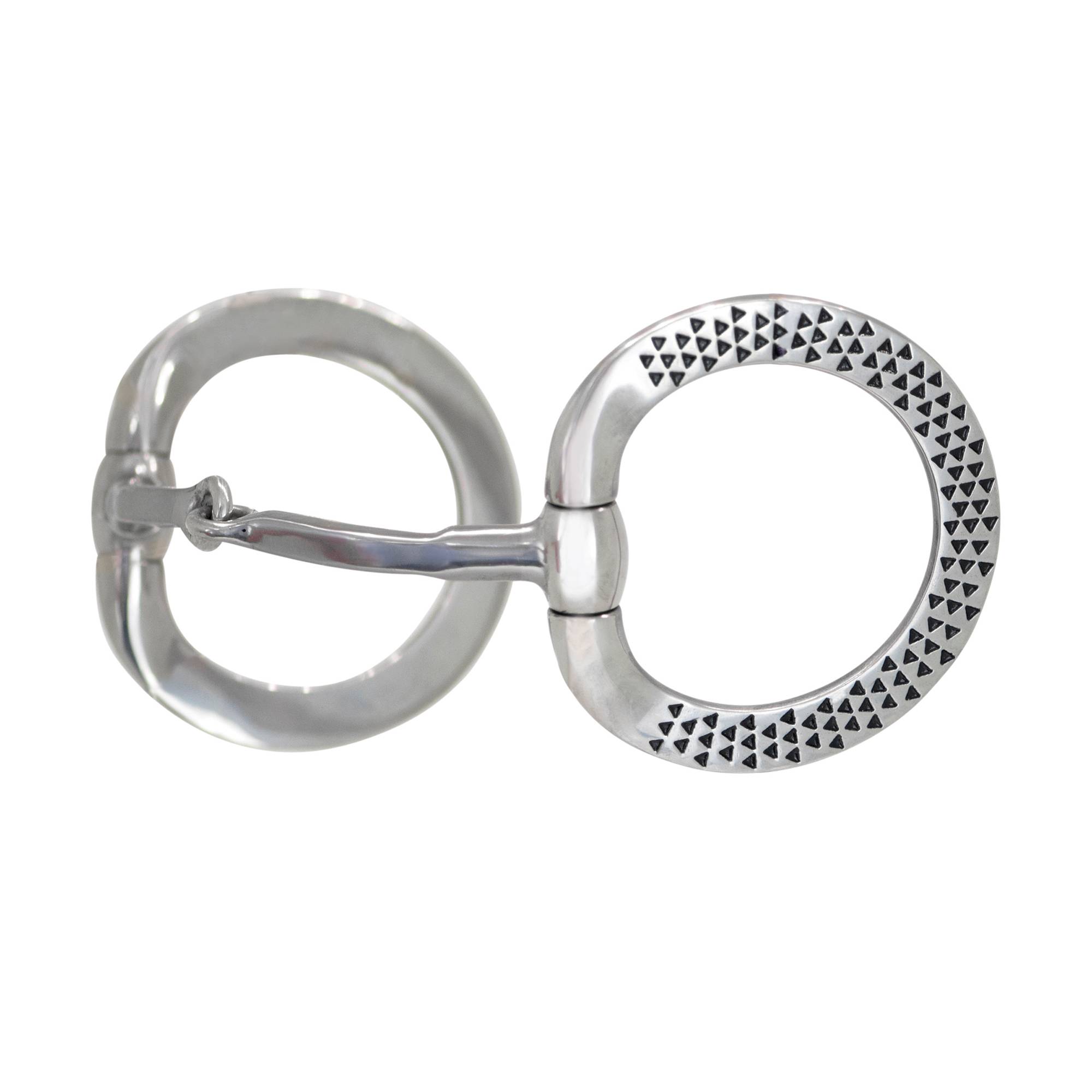 Metalab Black Rasp Eggbutt Snaffle Bit
