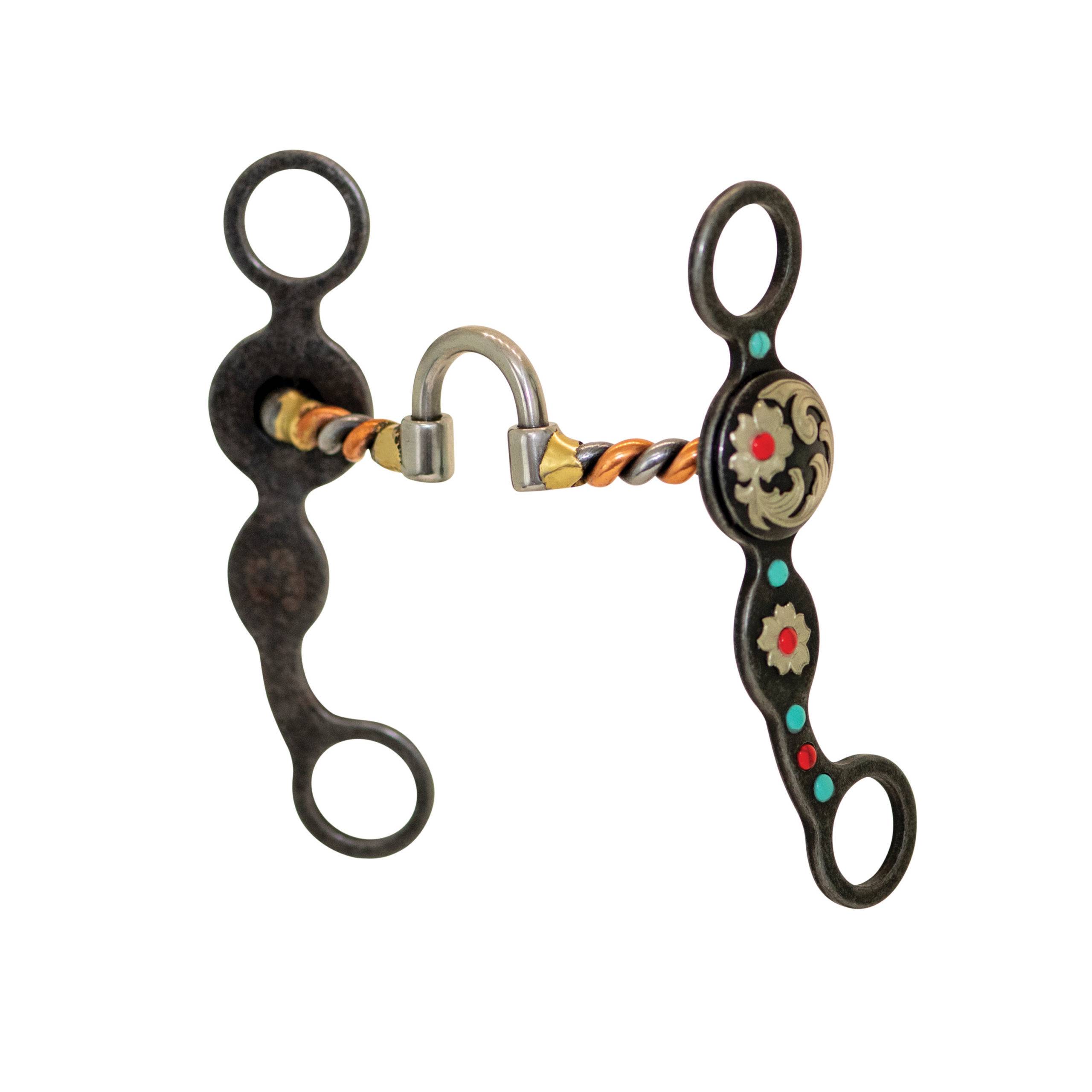 Partrade Cowboy Tack Southwest Copper Twisted Correctional Floral Bit