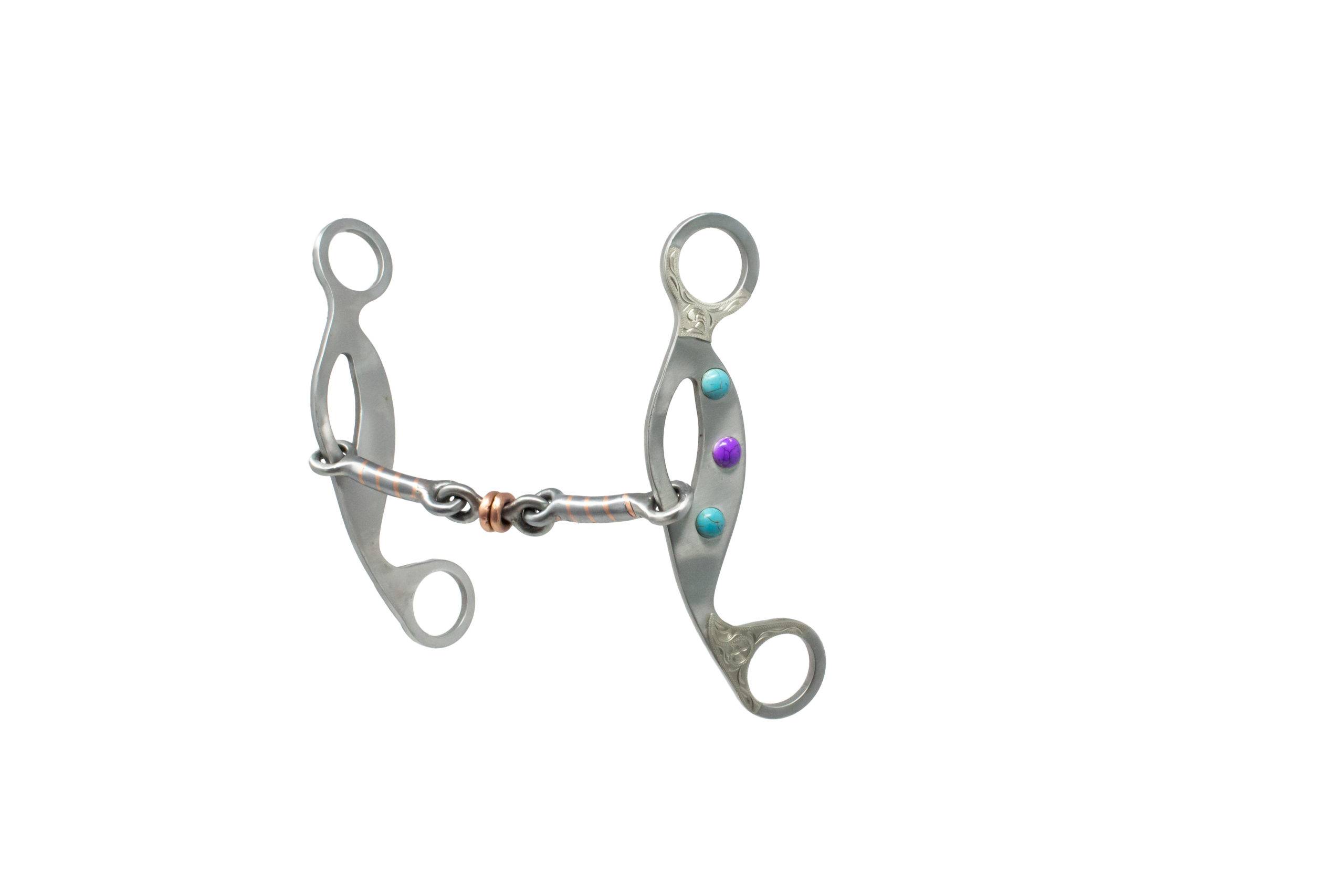 Partrade Cowboy Tack Southwest Gemstone Dog Bone Gag Bit