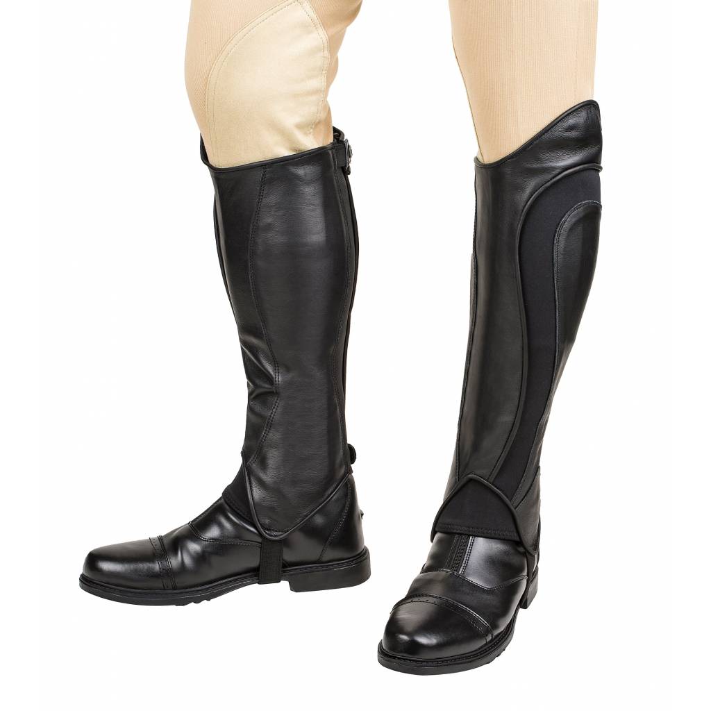 TuffRider Mens Derby Leather Half Chaps