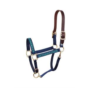 Perri's Nylon Ribbon Safety Halter - Jumping Horses