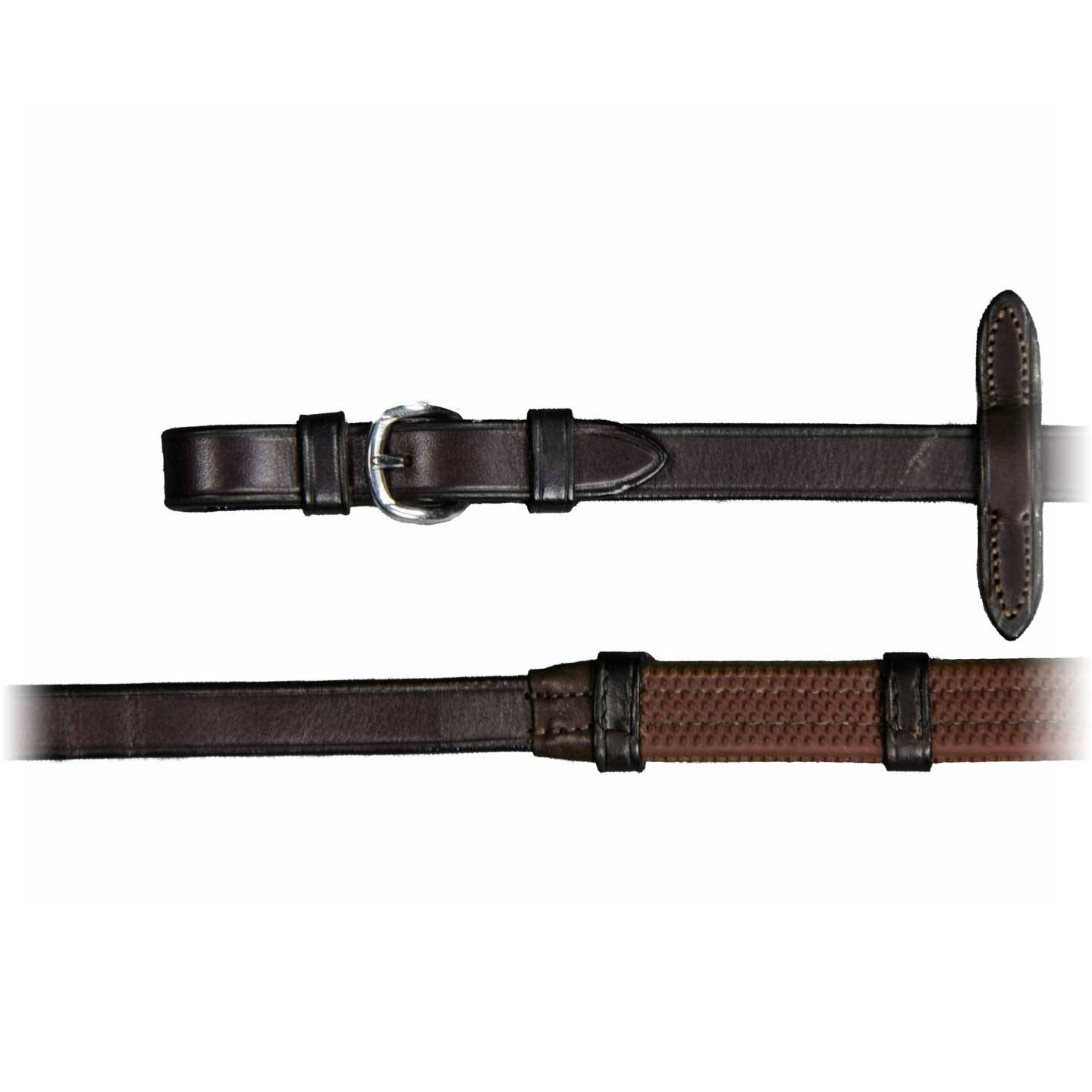 Vespucci Rubber Reins with Stops & Buckles