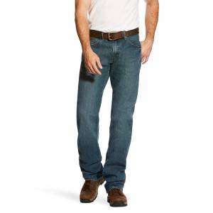 Ariat Mens Rebar M4 Relaxed DuraStretch Basic Boot Cut Jeans