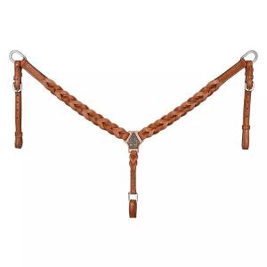 Royal King Braided Leather Breastcollar