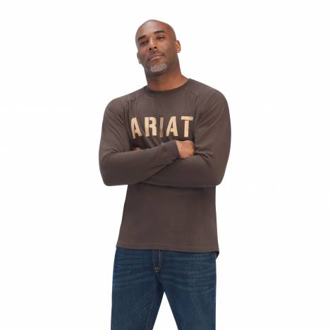 Ariat Mens Rebar CottonStrong Block T-Shirt