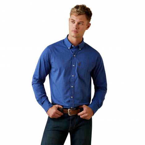 Ariat Mens Ditsy Stretch Modern Fit Shirt