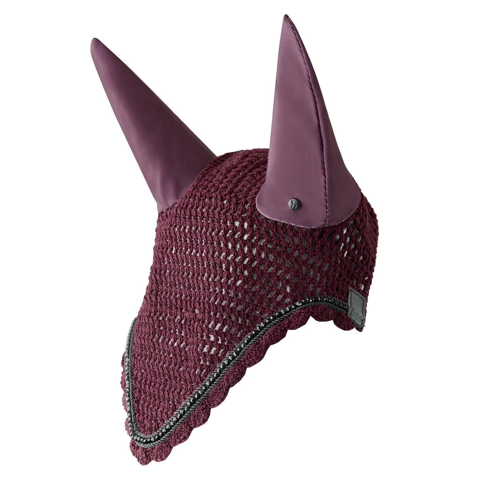 Horze Noir Earnet with Black Pearls