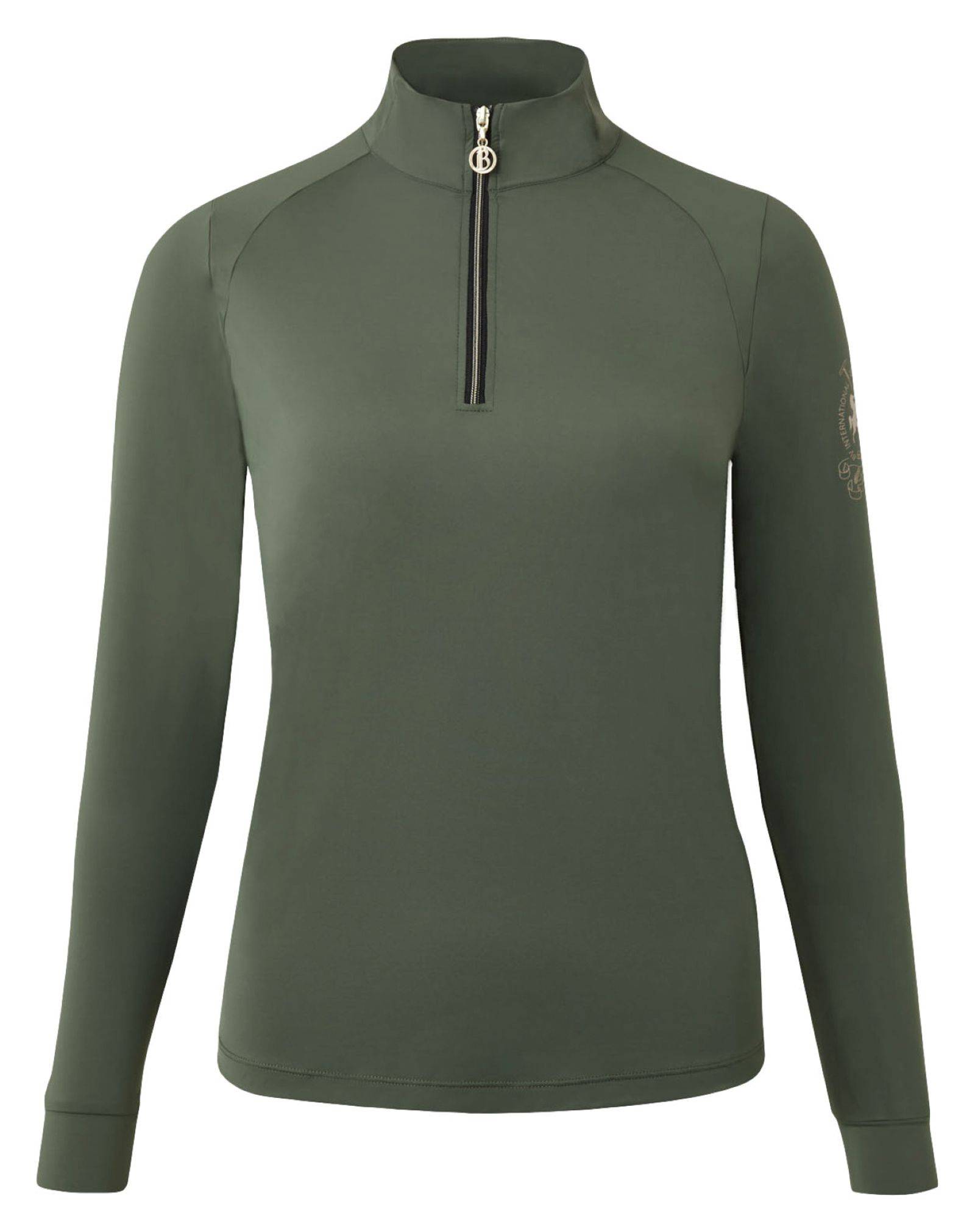 B Vertigo Ladies Sidney Long Sleeved Ventilated Half Zip Shirt