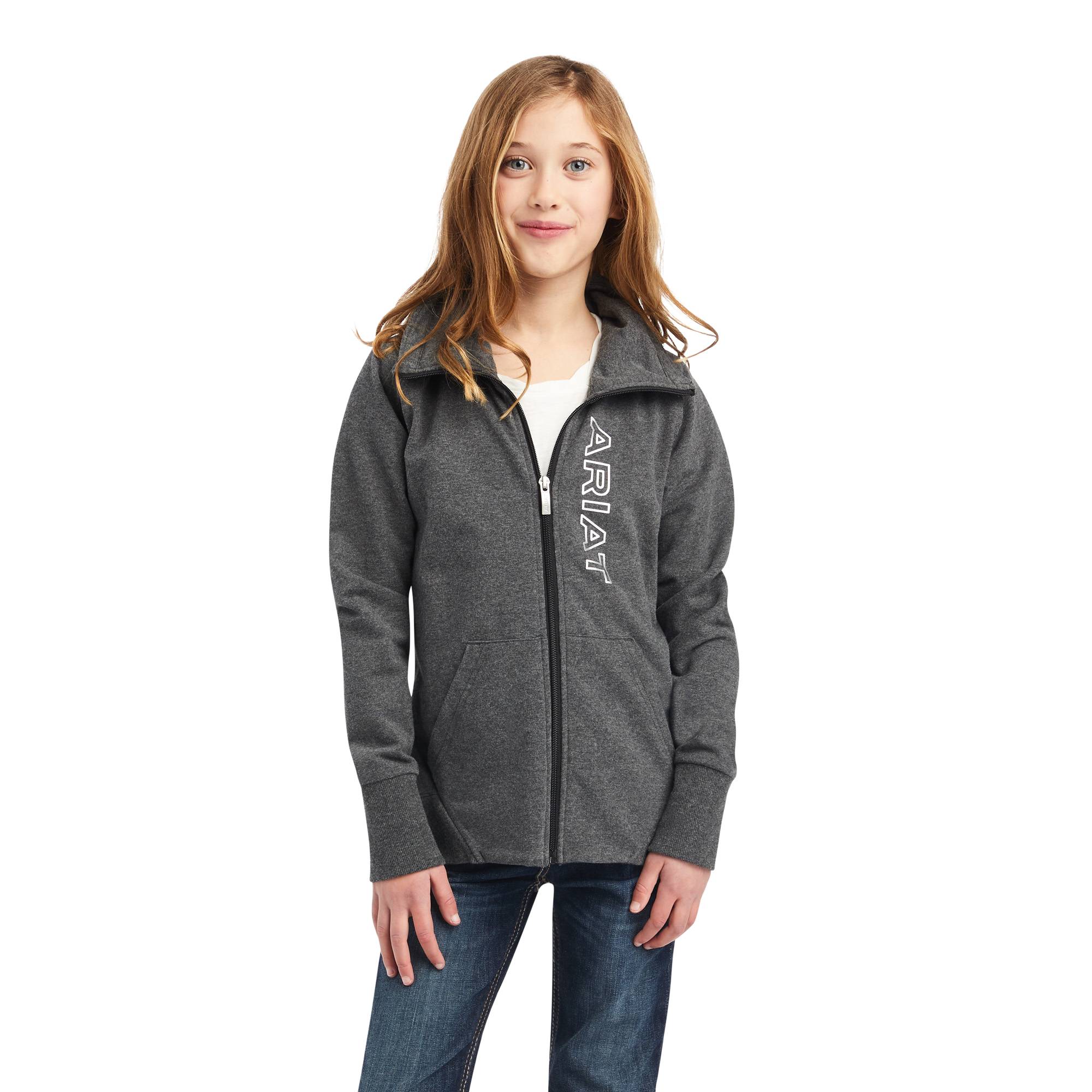 Ariat Kids Team Logo Full Zip Sweatshirt