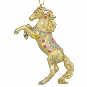 Painted Ponies Golden Jewel Pony Ornament