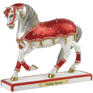 Painted Ponies Holiday Tapestry 2021 Figurine