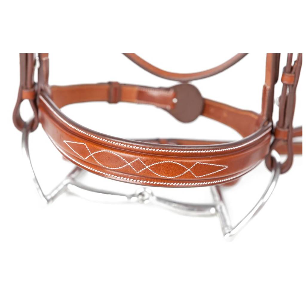Huntley Sedgwick Fancy Stitched 3/4" Inch Wide Noseband