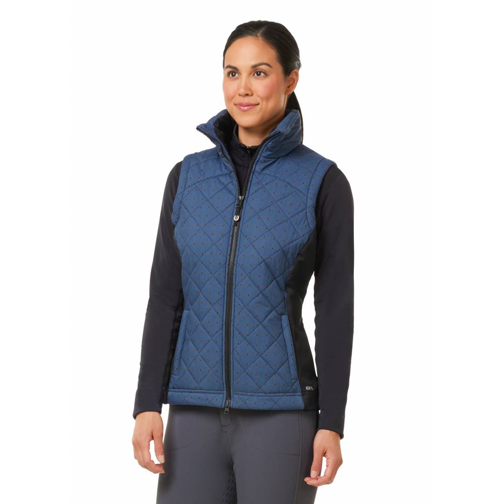 Kerrits Ladies Full Motion Quilted Vest - Print | HorseLoverZ
