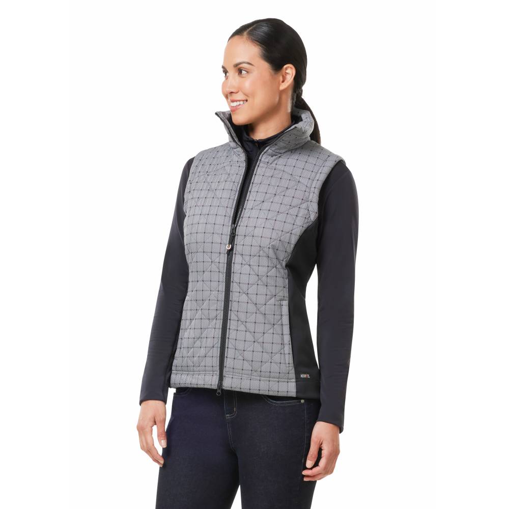 Kerrits Ladies Full Motion Quilted Vest - Print | HorseLoverZ