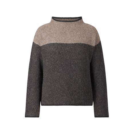 EQL by Kerrits Ladies Funnel Neck Herringbone Sweater