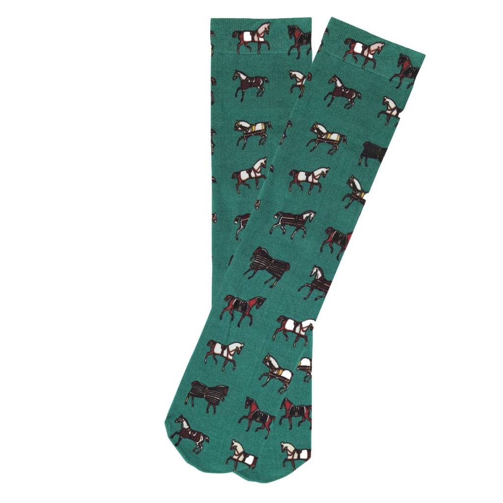 AWST Int'l Kids Horses in Blankets Socks