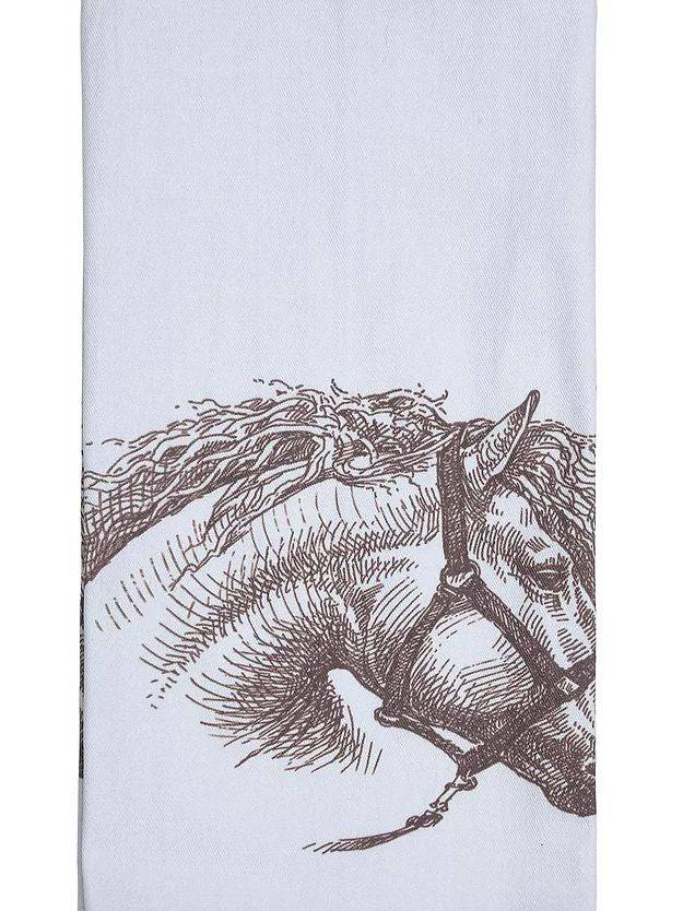 AWST Int'l Vintage Horse Head Flour Sack Kitchen Towel