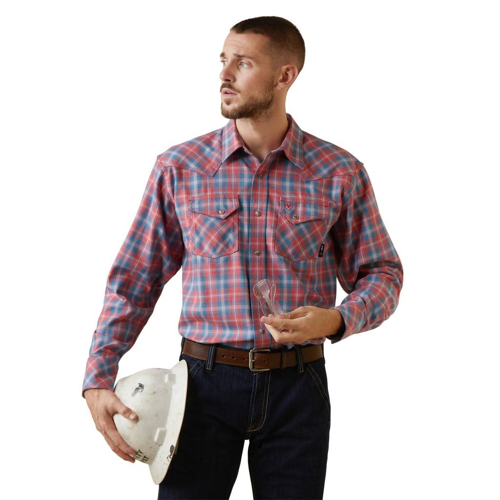 Ariat Mens FR Drago Retro Fit Snap Work Shirt