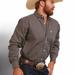 Ariat Mens Wrinkle Free Oscar Fitted Shirt