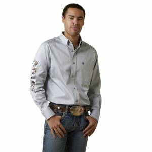 Ariat Mens Team Logo Twill Classic Fit Shirt