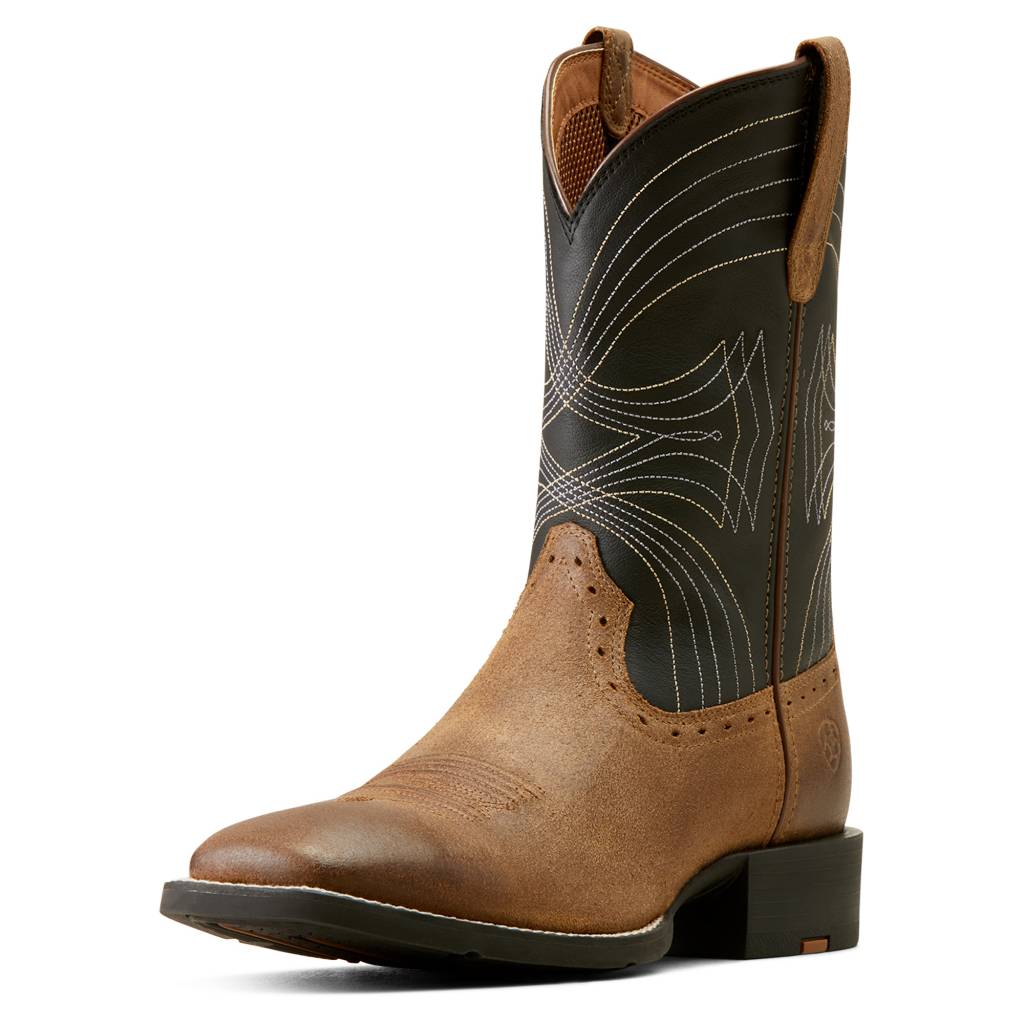 Ariat Mens Sport Wide Square Toe Cowboy Boots