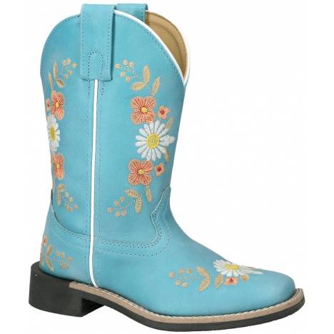 Smoky Mountain Kids Flowers Square Toe Boots