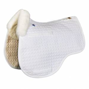 E.A. Mattes Gold All Purpose Euro-Fit Pad with Sheepskin Trim & Bare Flaps