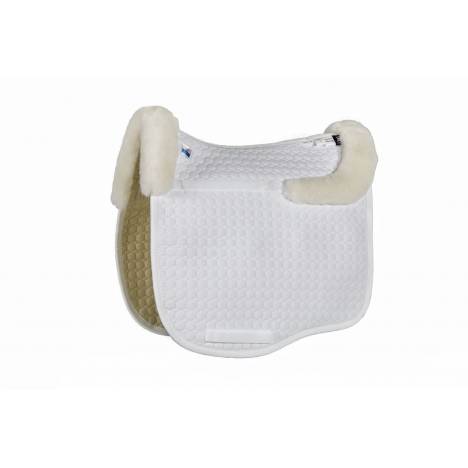 E.A. Mattes Platinum Eurofit Dressage Pad with Bare Flaps & Sheepskin Trim