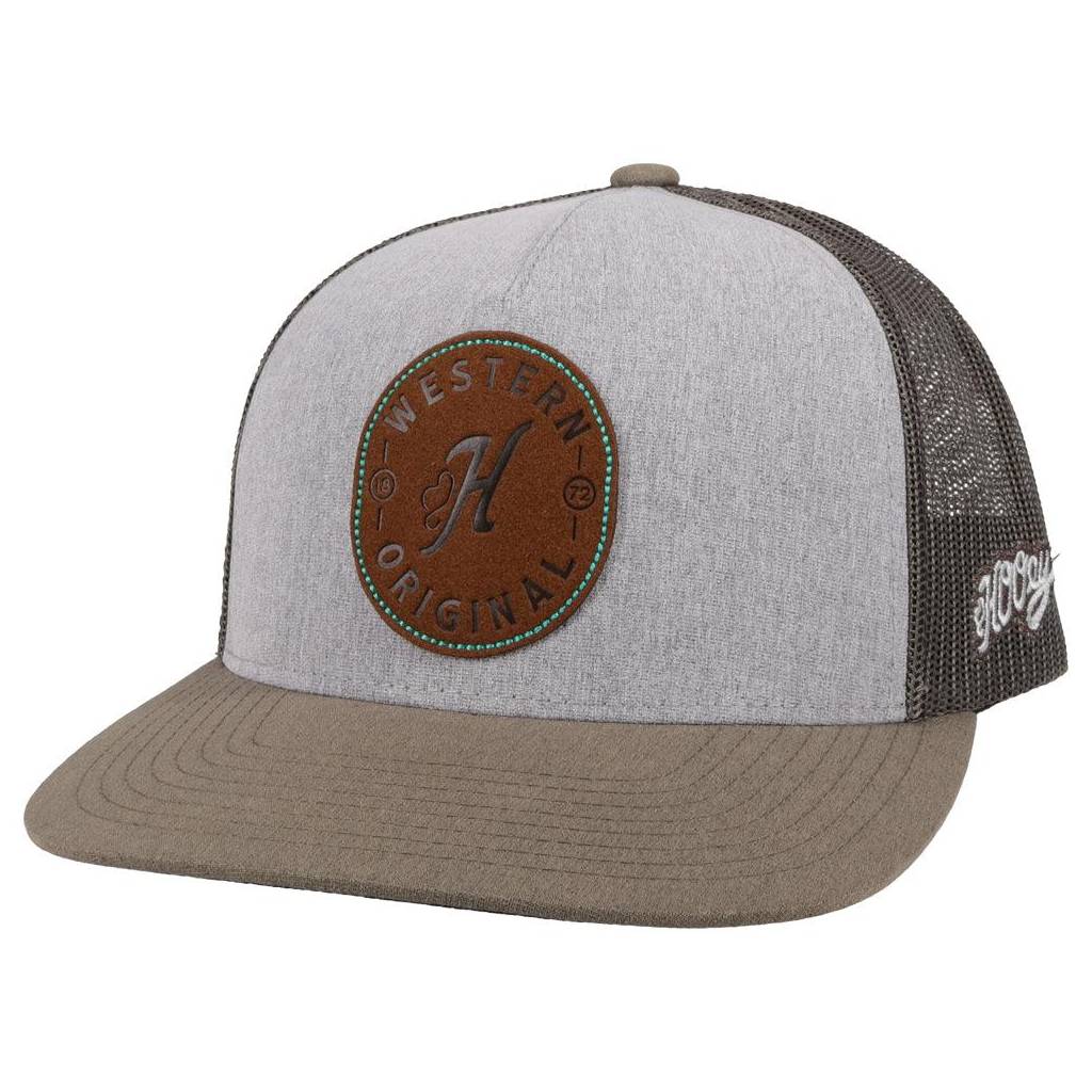 Hooey Spur 5-Panel Trucker Hat with Leather Patch