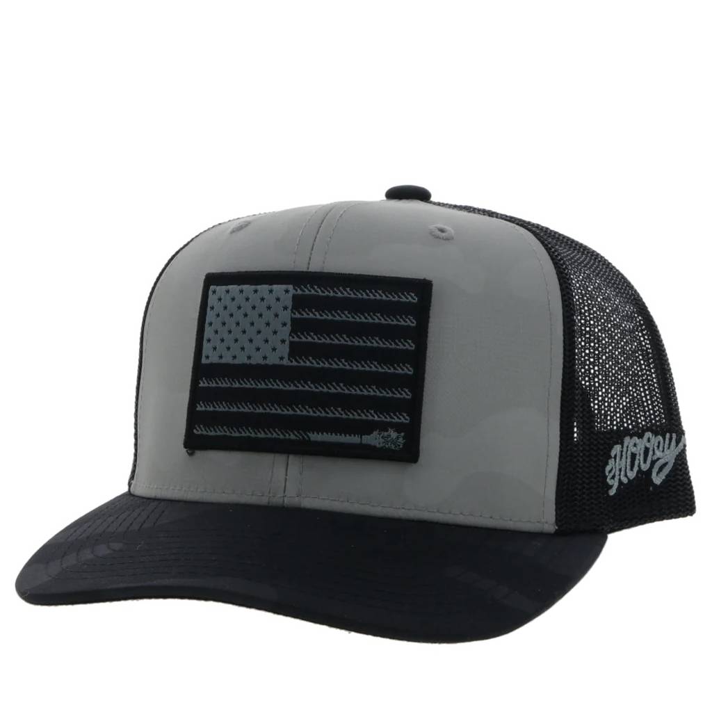 Hooey Liberty Roper 6-Panel Trucker Hat with Rectangle Patch
