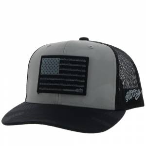 Hooey Liberty Roper 6-Panel Trucker Hat with Rectangle Patch
