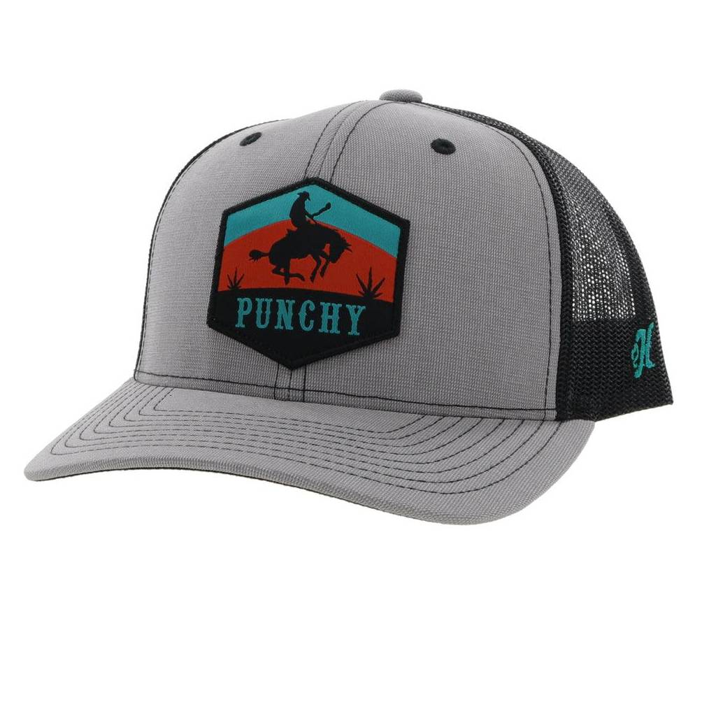 Hooey Punchy 6-Panel Trucker Hat with Patch Logo