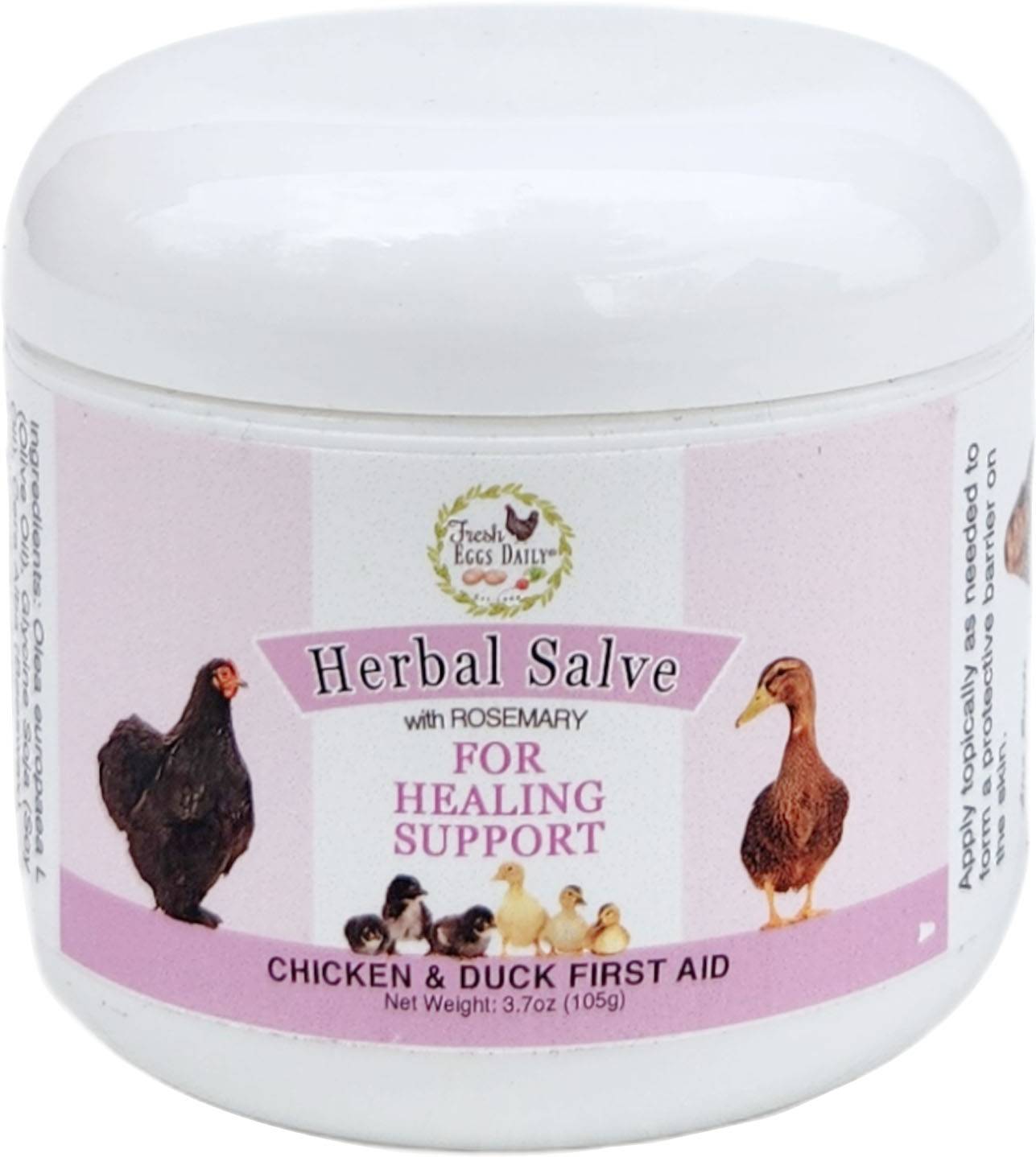 Fresh Daily Eggs Herbal Salve with Rosemary for Healing Support