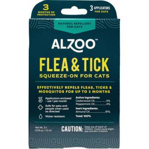Alzoo Plant Based Flea & Tick Squeeze-On For Cats