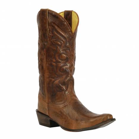 TuffRider Ladies Cowtown Mid Height Embroidered Leather Snip Toe Western Boots