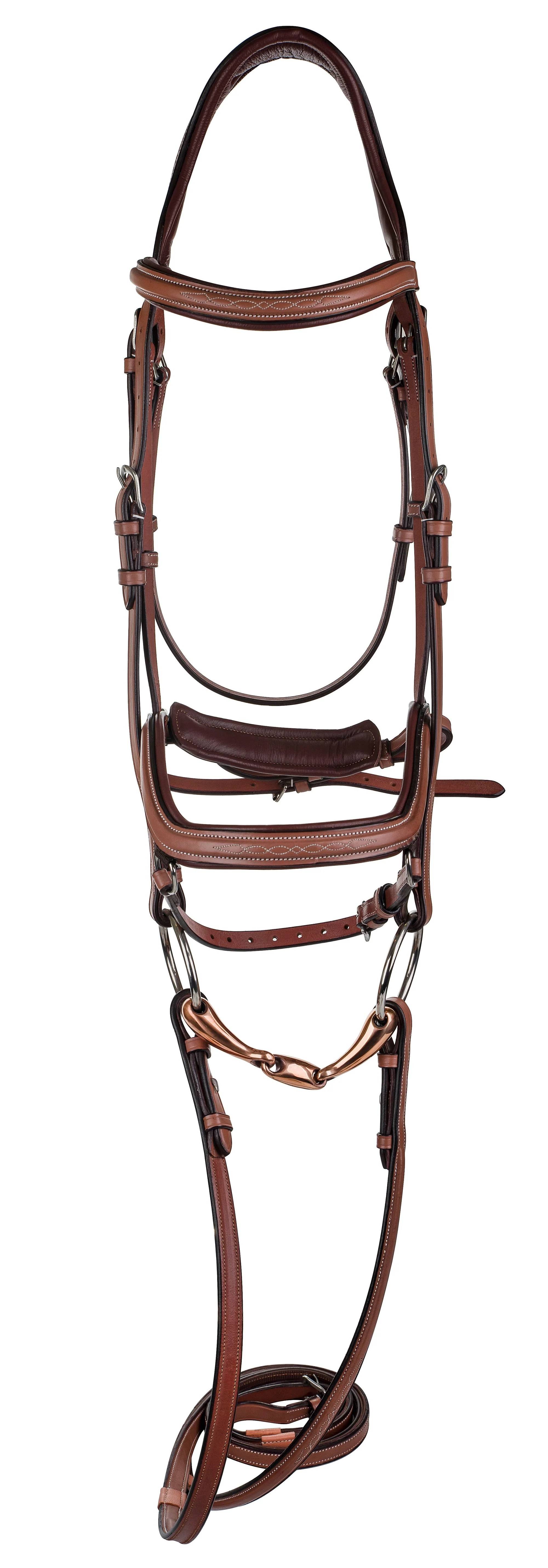 Henri de Rivel Laureate Anatomical Bridle with  Rubber Lined Reins