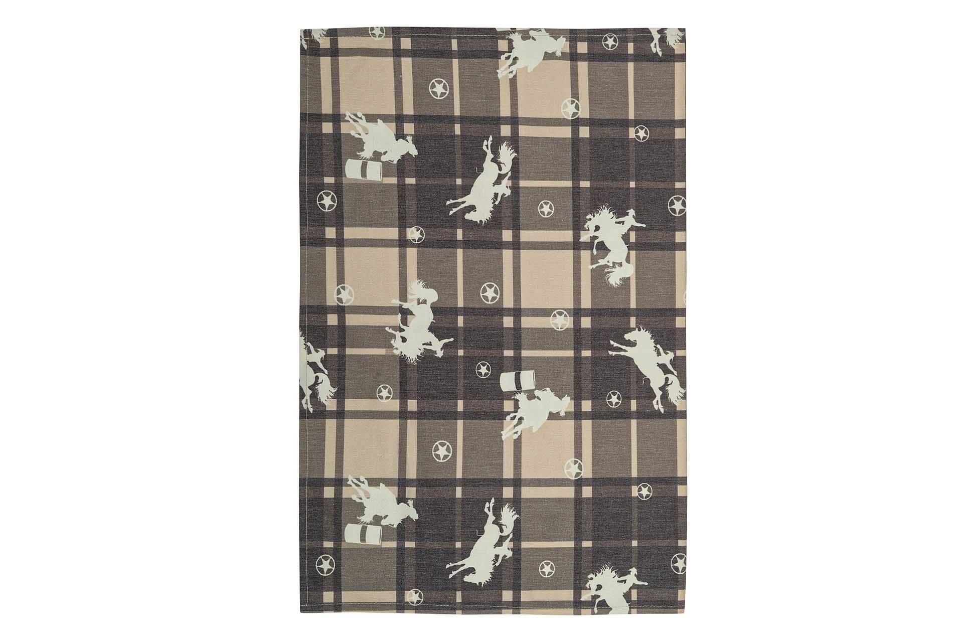AWST Int'l Lila Rodeo Plaid Kitchen Towel