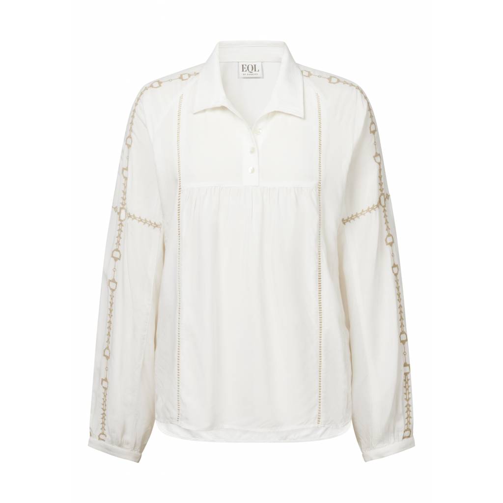 EQL by Kerrits Ladies Bit and Rein Embroidered Blouse