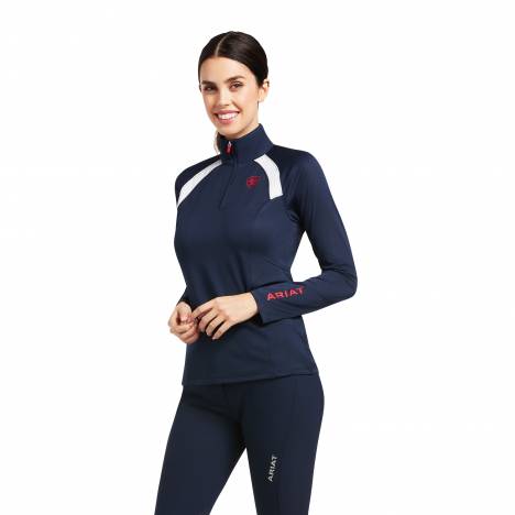 Ariat Ladies Sunstopper 2.0 Team 1/4 Zip Baselayer