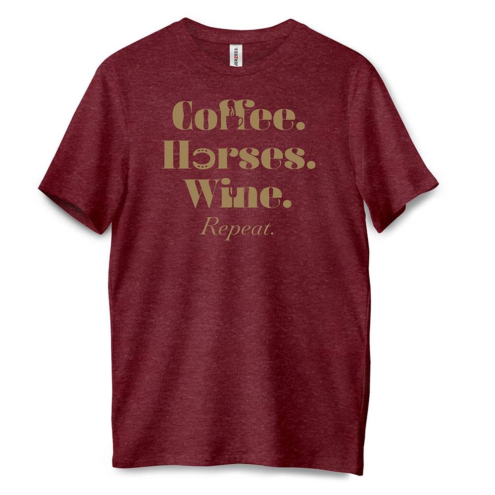Coffee. Horses. Wine. Repeat. T-Shirt