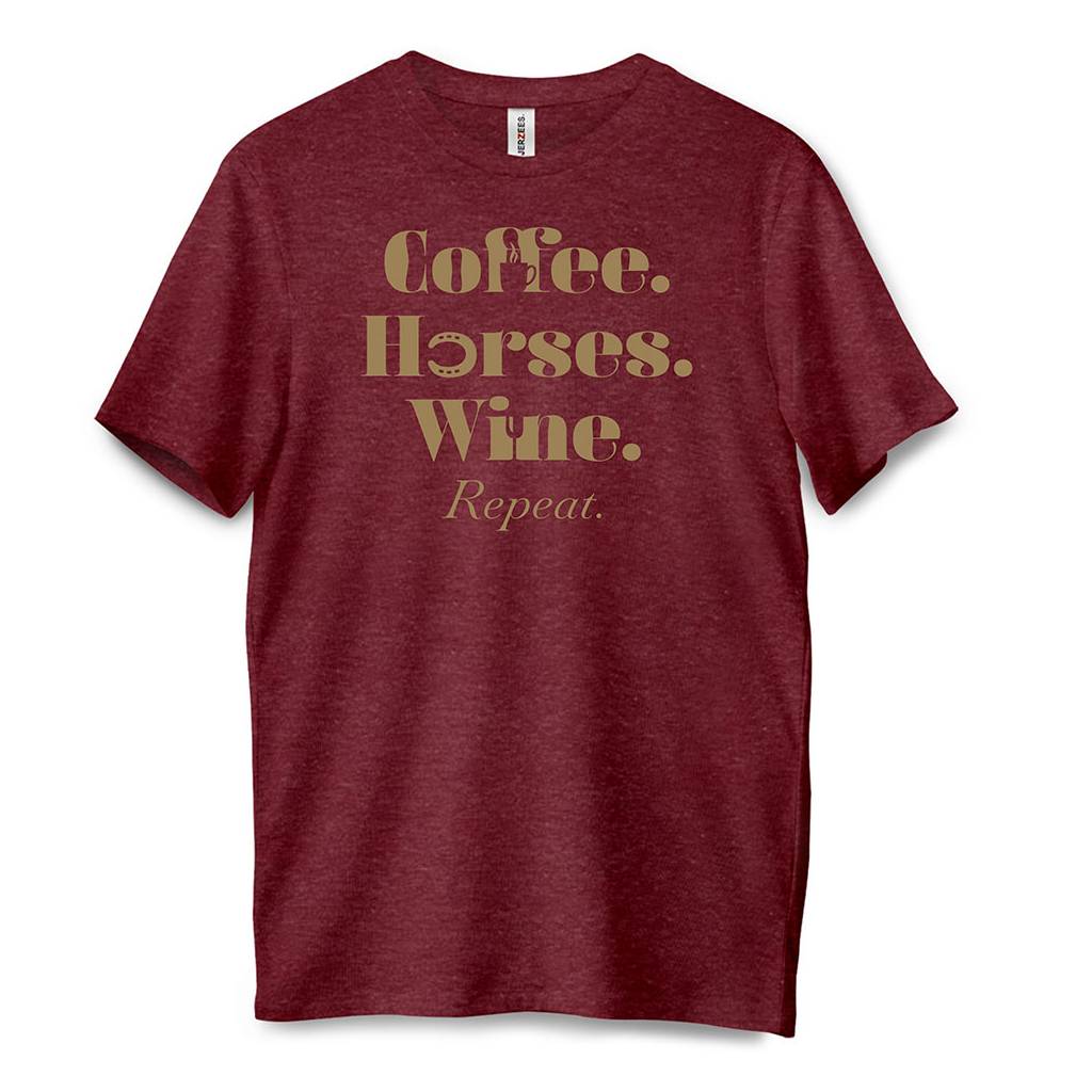 Coffee. Horses. Wine. Repeat. T-Shirt