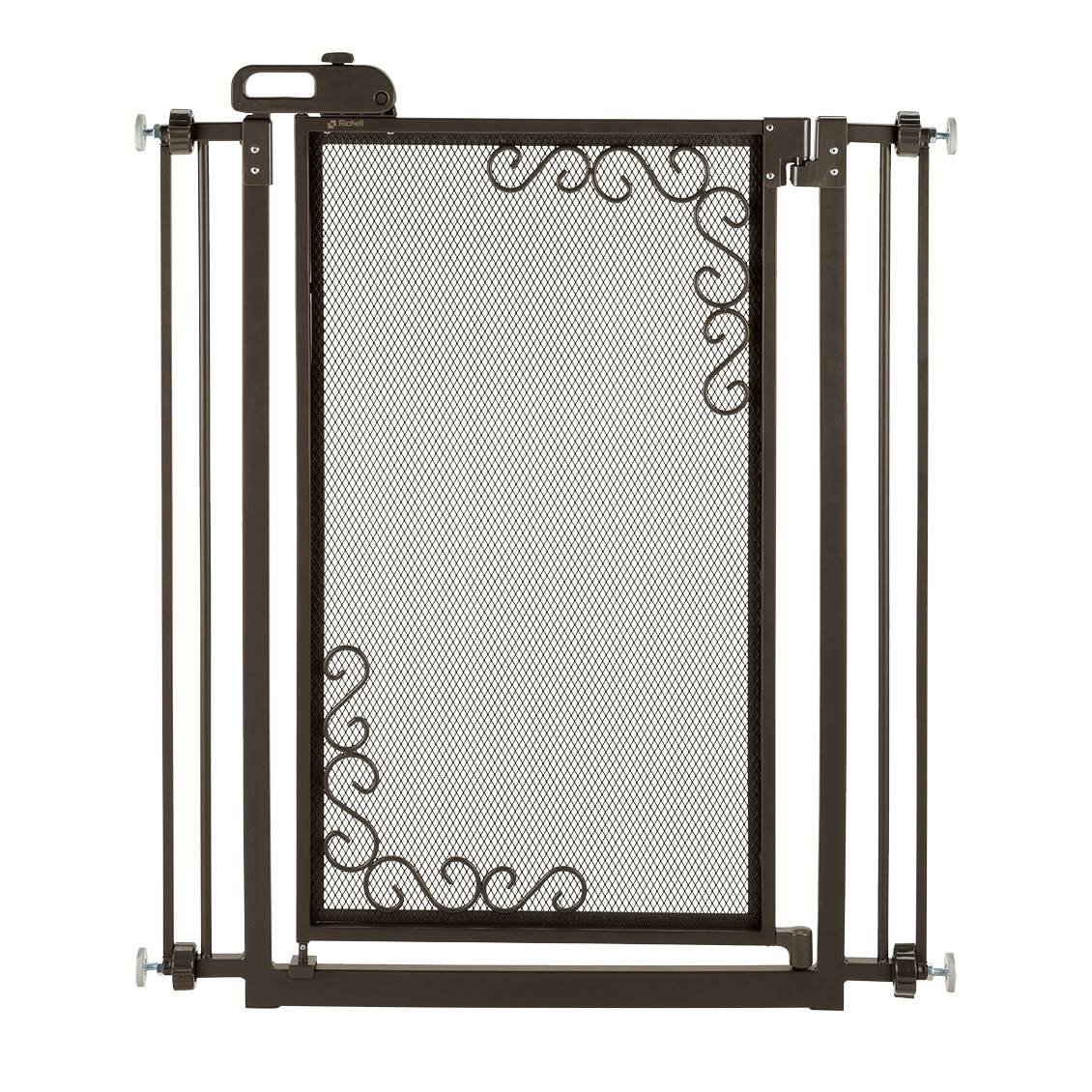 Richell Tall One-Touch Metal Mesh Pet Gate