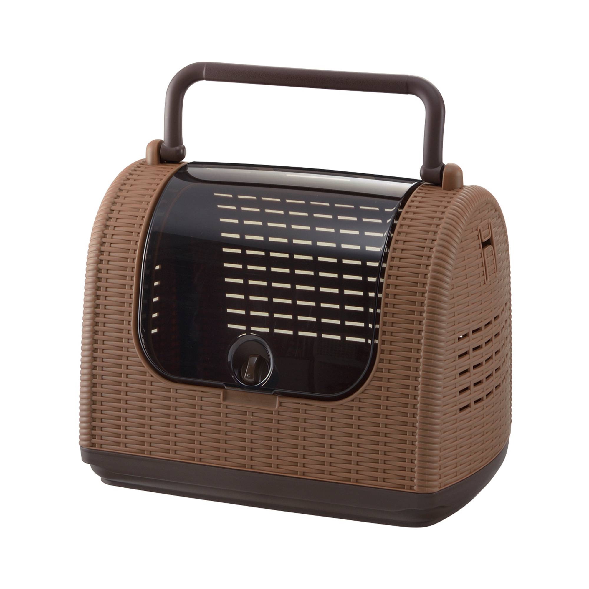 Richell Faux Wicker Pet Carrier