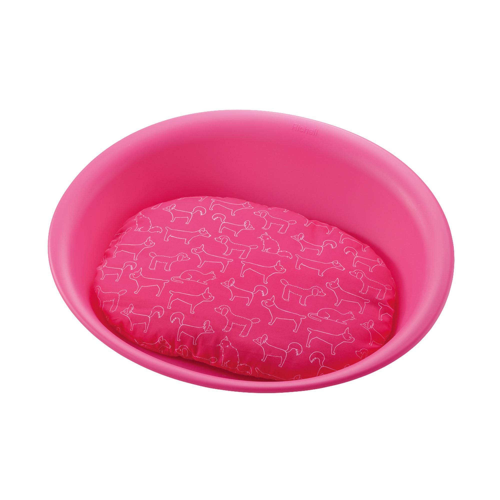 Richell Oval Plastic Pet Bed