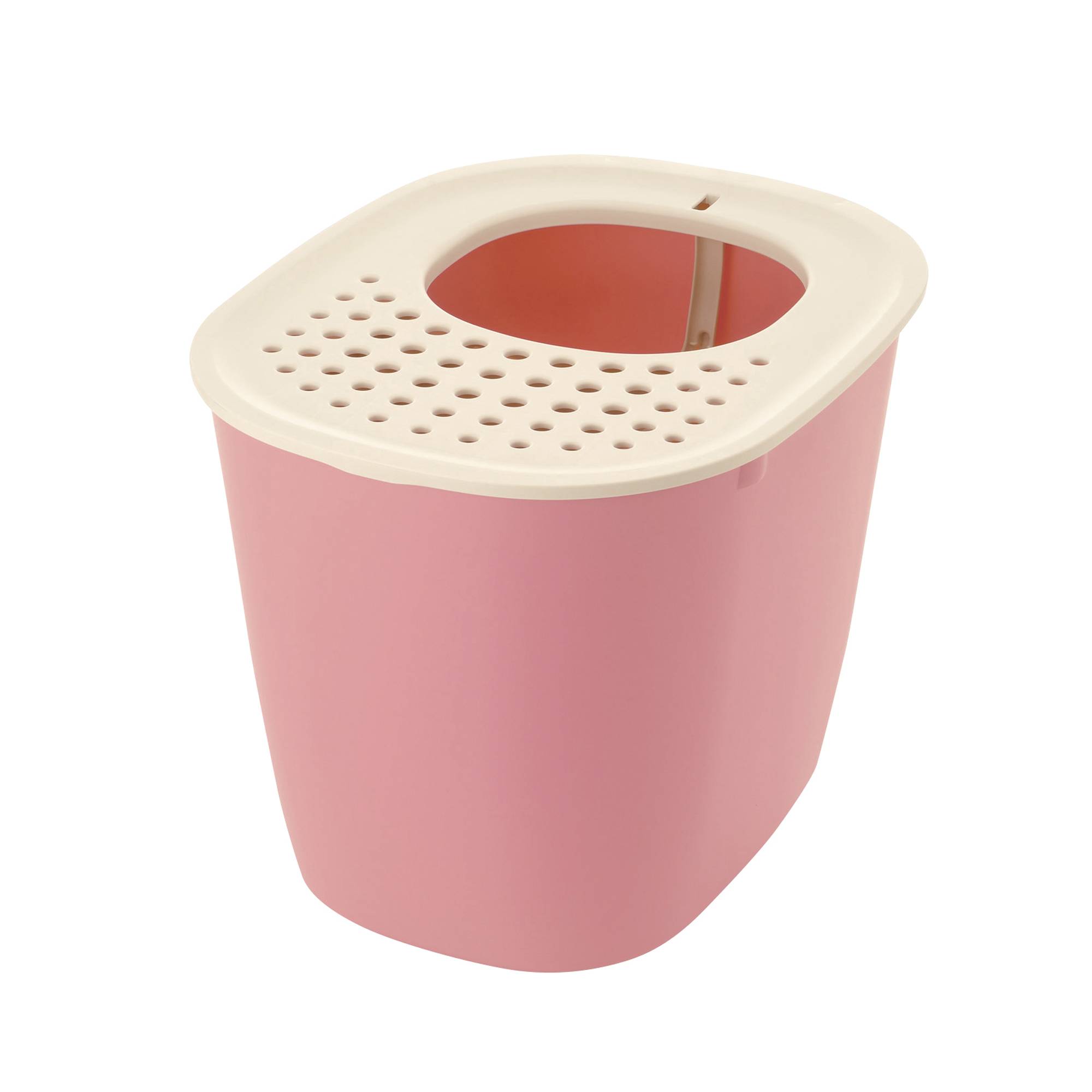 Richell PAW TRAX® Top Entry Cat Litter Box - Salmon Pink - One Size