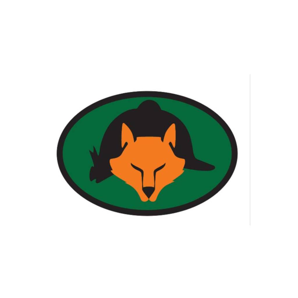 EURO Orange Fox & Helmet Decals - Set Of 3