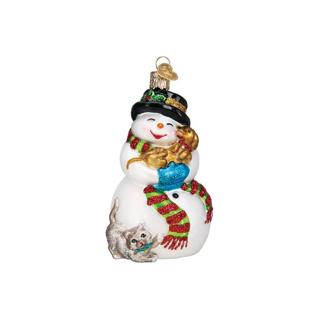 Snowman With Friends Ornament