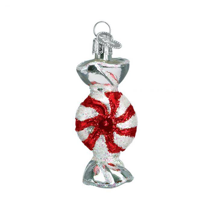 Peppermint Glass Ornament
