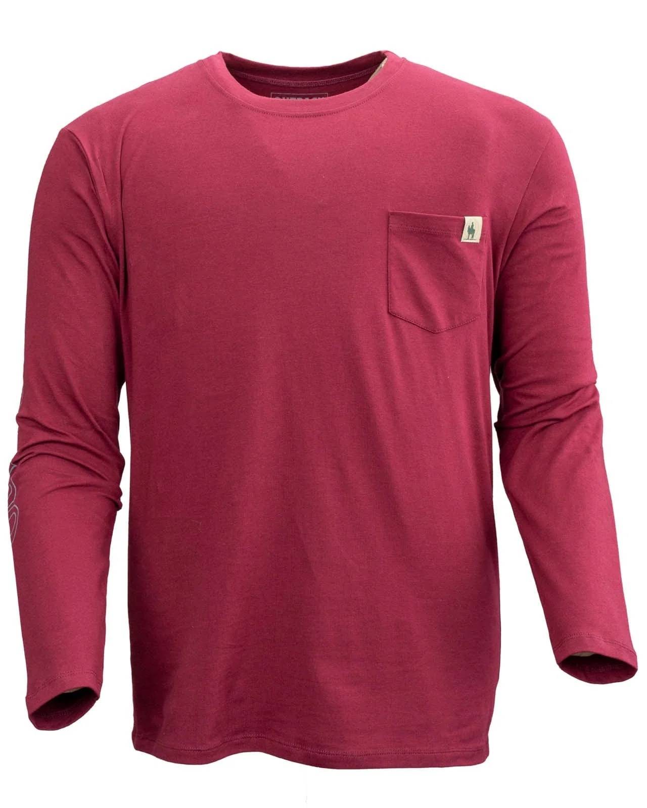OUTBACK TRADING Outback Long Sleeve Tee, Color: Mar, Size: L (40291-MAR-LG)