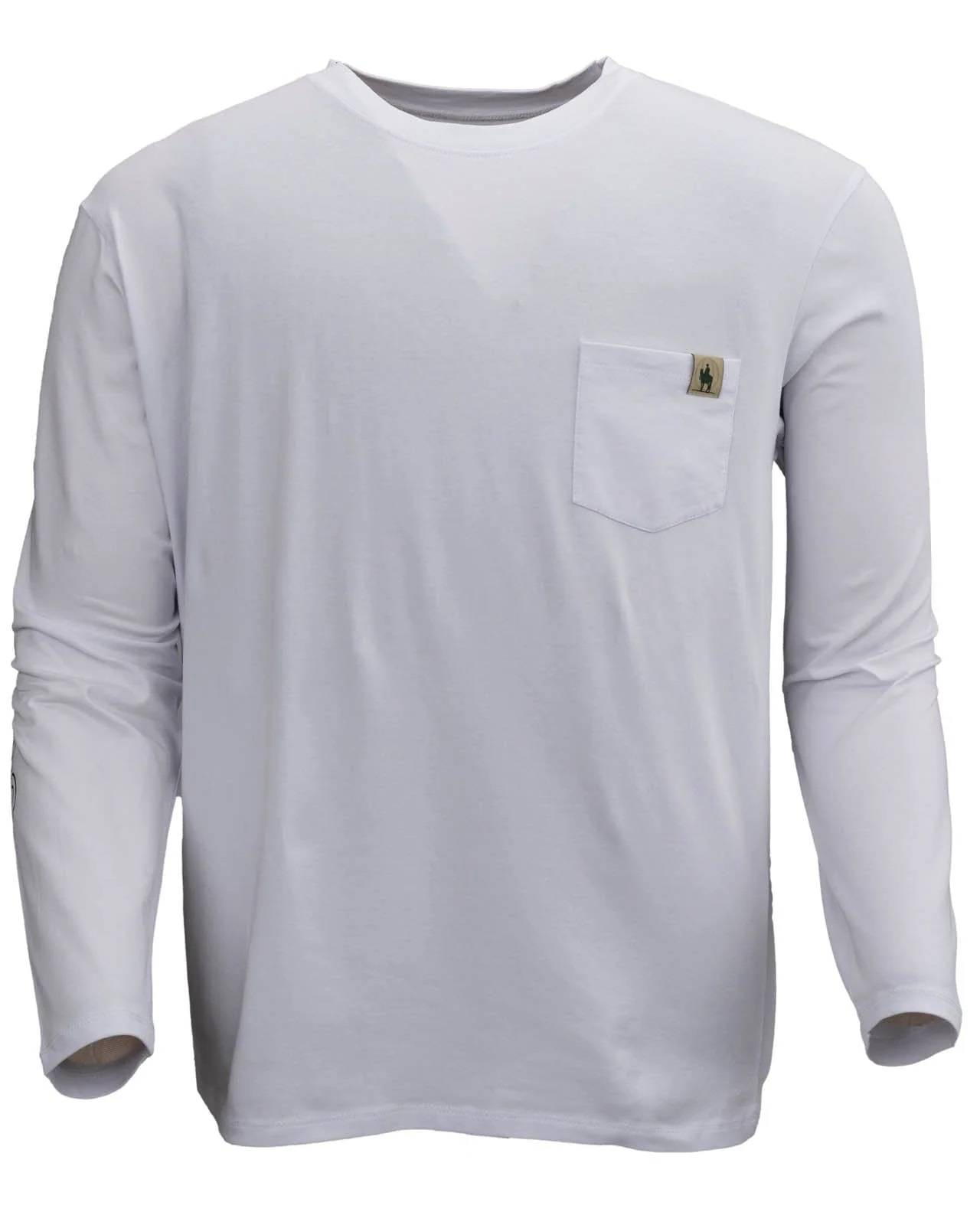 OUTBACK TRADING Outback Long Sleeve Tee, Color: White, Size: L (40291-WHI-LG)